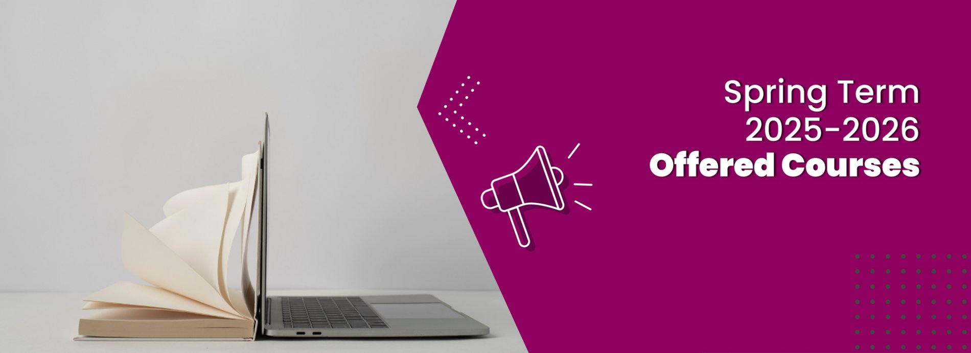 COURSES OFFERED IN THE SPRING TERM OF 2025–2026